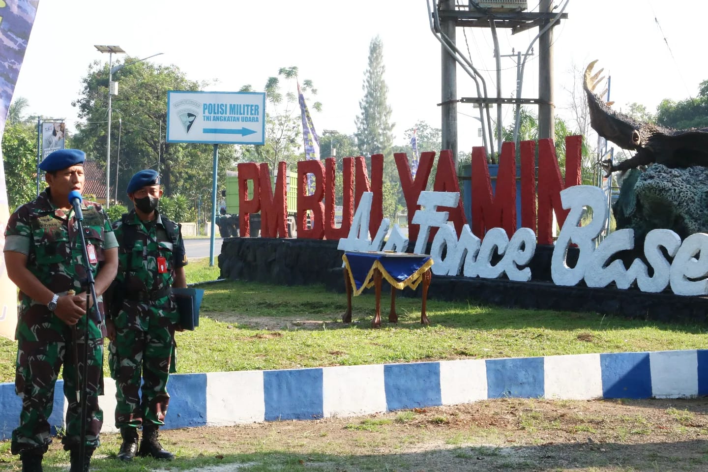 Danlanud BNY Resmikan Taman Bun Yamin