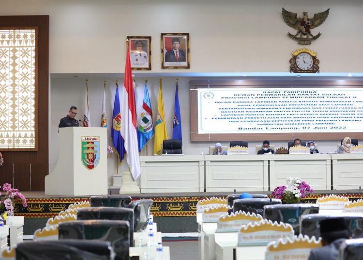 Gubernur Arinal Apresiasi DPRD Lampung Atas Rekomendasi LKPJ Kepala Daerah Tahun Anggaran 2021