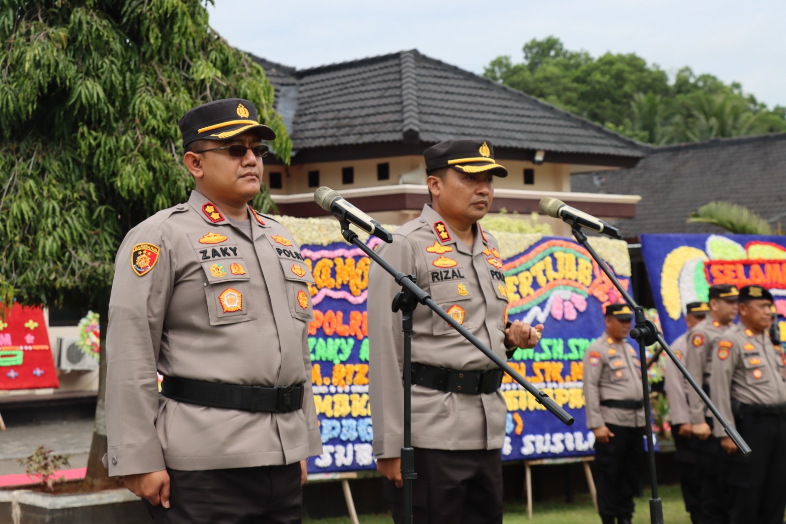 Polres Lampung Timur Gelar Welcome & Ferewal Parade Untuk Kapolres Lampung Timur