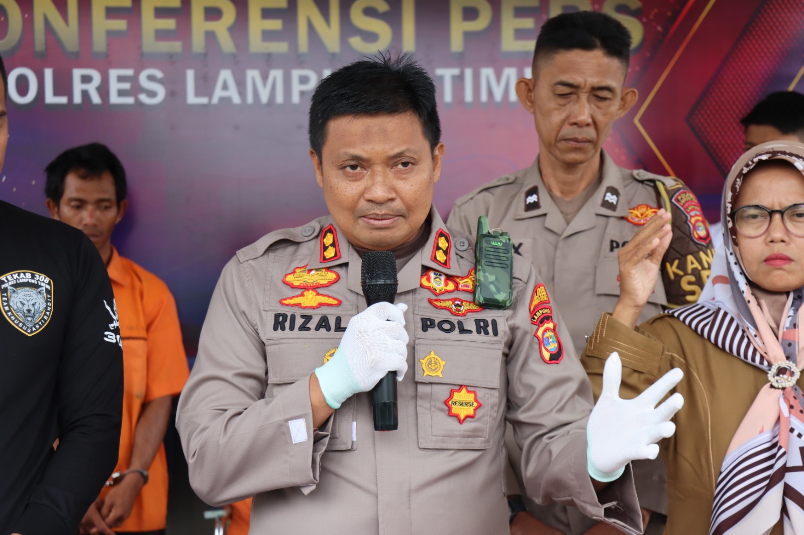 Dalam Waktu 2 Hari, Kasus Perampokan Bersenjata Di Lampung Timur Berhasil Diungkap Polres Lamtim