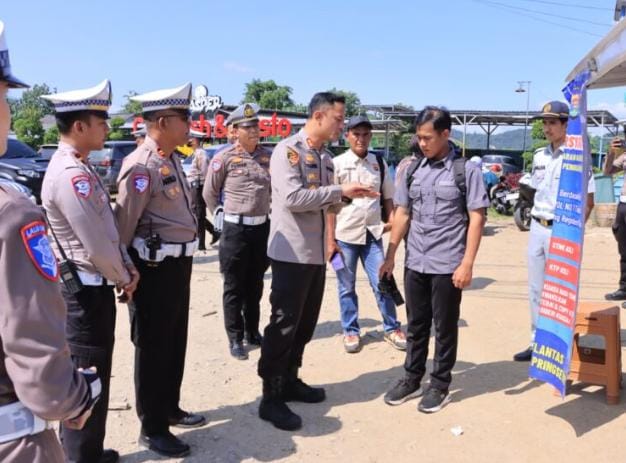 Polres Pringsewu Uji Coba Razia Edukatif untuk Sukseskan Pemutihan Pajak