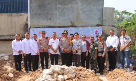 Baksos Presisi, Polresta Bandar Lampung Gandeng Pihak Swasta Bangun Kembali Rumah Pasturi Meninggal Dunia Korban Tanah Longsor