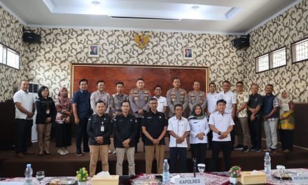 Audensi KPU dan Bawaslu Bersama Kapolres Lampung Selatan di Aula GWL Polres Lampung Selatan