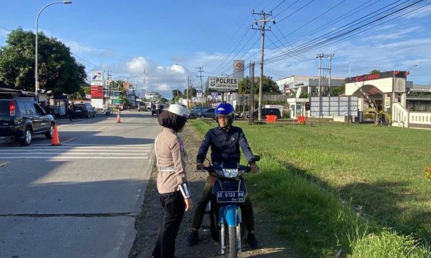 Sat Lantas Lampung Selatan Sosialisasikan Pemutihan dan Penegakan Hukum Lalu Lintas