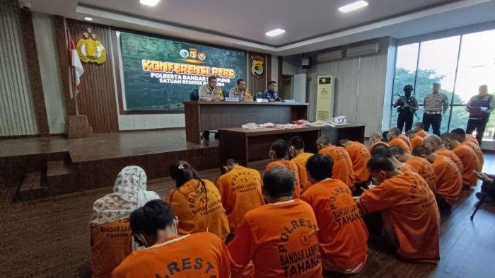 Polresta Bandar Lampung Tangkap 28 Tersangka Narkoba Selama April