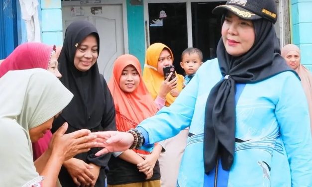 Walikota Bandar Lampung Hj.Eva Dwiana Beserta Sejumlah Jajaran Pemerintah Kota Bandar Lampung Kembali Meninjau dan Memantau Sejumlah Titik Lokasi Banjir yang Melanda di Kota Bandar Lampung