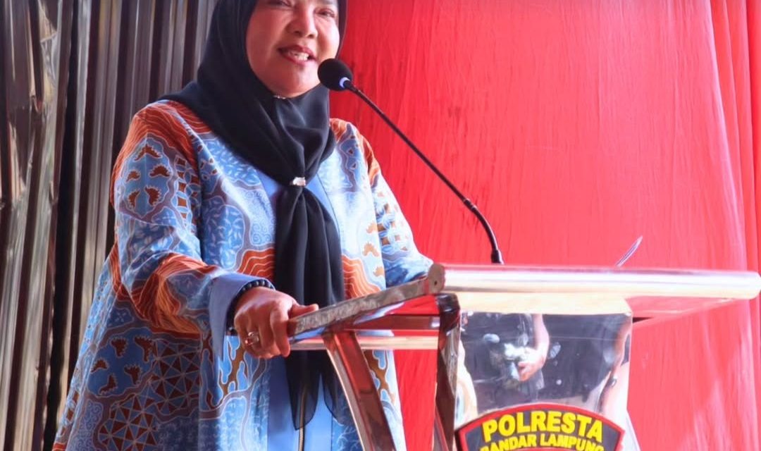 Walikota Bandar Lampung, Hj. Eva Dwiana Melakukan Peletakan Batu Pertama Tahap Ke-2 Gedung Satlantas dan Satintelkam Polresta Bandar Lampung
