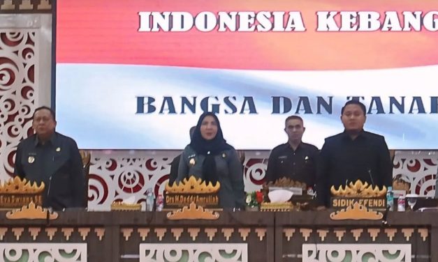Walikota Bandar Lampung Hj.Eva Dwiana Hadir Dalam Rapat Paripurna Dalam Rangka Pembentukan Panitia Khusus Pengawasan Tindak Lanjut LHP BPK RI