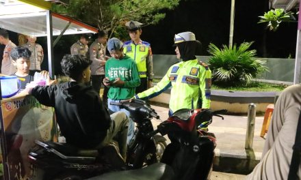 Polres Pesawaran Gelar KRYD Malam Libur, Satlantas Fokuskan Pengamanan dan Kelancaran Arus Lalu Lintas di Wilayah Gedong Tataan