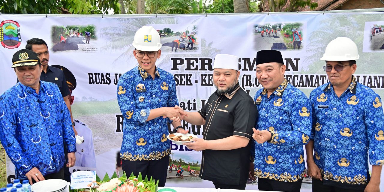 Dukung Akses Wisata Pantai, Bupati Egi Resmikan Ruas Jalan Simpang Polsek Kalianda – Ketang