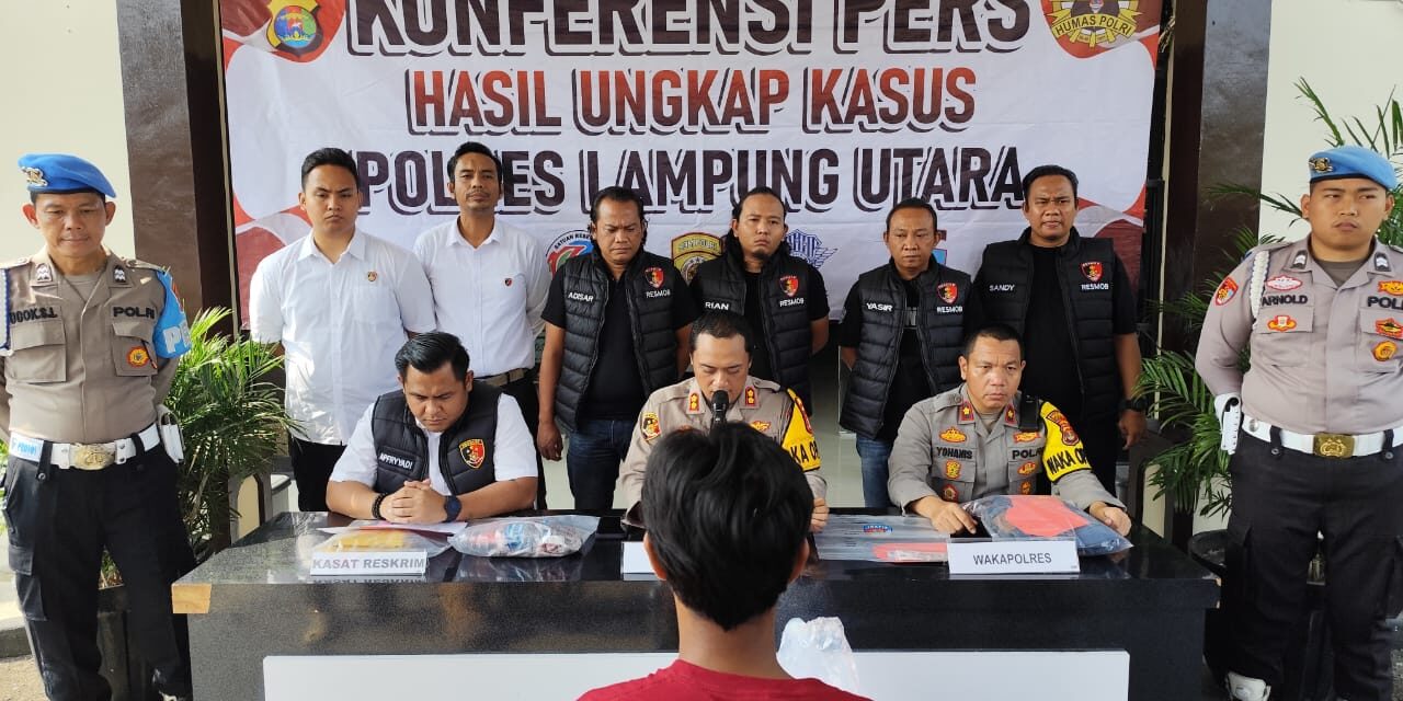 Kurang dari 3 Hari, Pelaku Curat Disertai Pembunuhan dan Pemerkosaan di Bunga Mayang Berhasil Diamakan Tim Gabungan Polres Lampung Utara