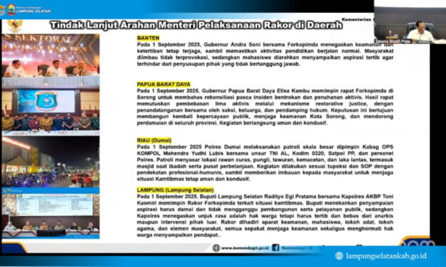 Aksi Damai Tanpa Ricuh, Lampung Selatan Dipuji Mendagri: Contoh Nasional Jaga Stabilitas!