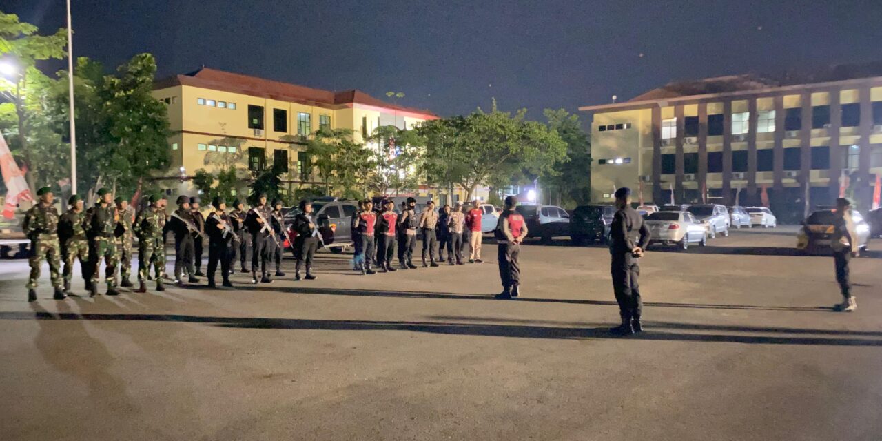 Polda Lampung Gelar Patroli Skala Besar Polri-TNI Jaga Kamtibmas Pasca Unjuk Rasa