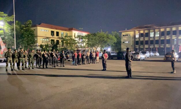 Polda Lampung Gelar Patroli Skala Besar Polri-TNI Jaga Kamtibmas Pasca Unjuk Rasa