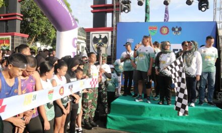 Dalam Rangka HUT TNI ke-80, Kodim 0429 Lampung Timur Gelar Fun Run 5 K