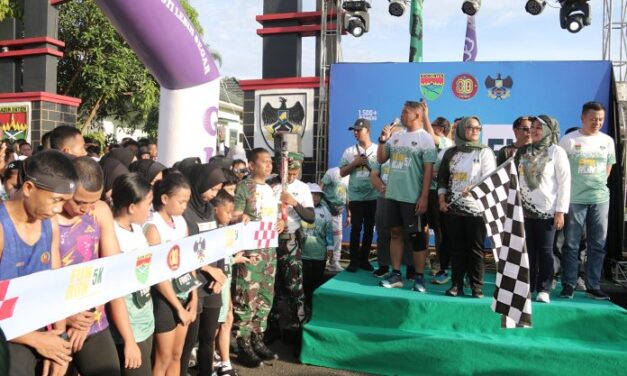 Dalam Rangka HUT TNI ke-80, Kodim 0429 Lampung Timur Gelar Fun Run 5 K