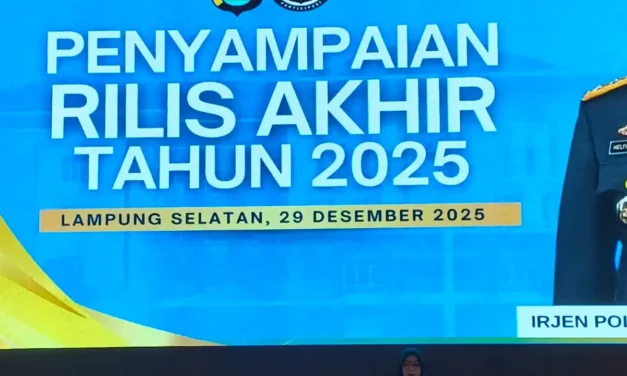 Polda Lampung Gelar Rilis Akhir Tahun 2025, Dengan Capaian Kinerja