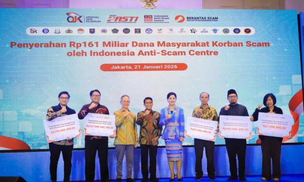 INDONESIA ANTI-SCAM CENTRE BERHASIL KEMBALIKAN RP161 MILIAR DANA  MASYARAKAT KORBAN SCAM