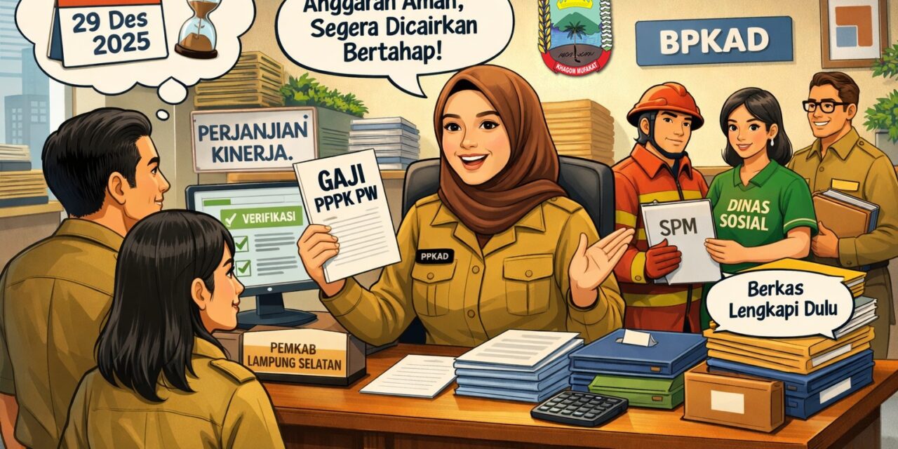 Enam Perangkat Daerah Mulai Proses, Gaji PPPK Paruh Waktu Lampung Selatan Siap Masuk Rekening