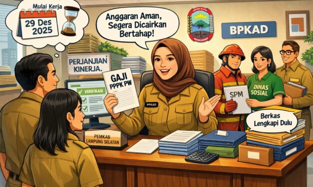 Enam Perangkat Daerah Mulai Proses, Gaji PPPK Paruh Waktu Lampung Selatan Siap Masuk Rekening