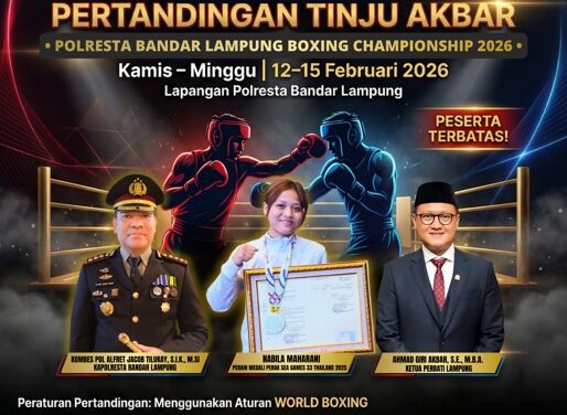 Polresta Bandar Lampung dan Perbati Lampung Gelar Kejuaraan Tinju Championship 2026, Ajang Bergengsi bagi Petinju Muda