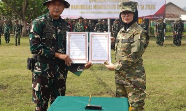 Dandim 0421/Lampung Selatan Mengikuti Rangkaian Upacara Pembukaan TMMD Ke-127