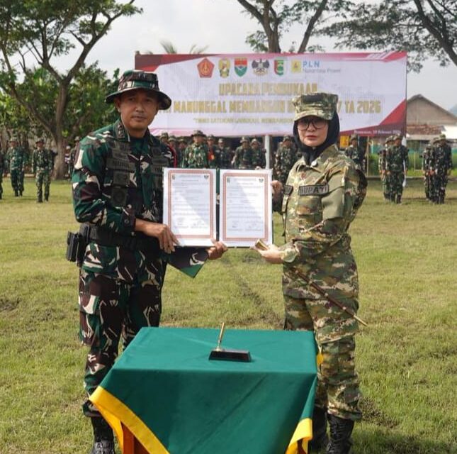Dandim 0421/Lampung Selatan Mengikuti Rangkaian Upacara Pembukaan TMMD Ke-127
