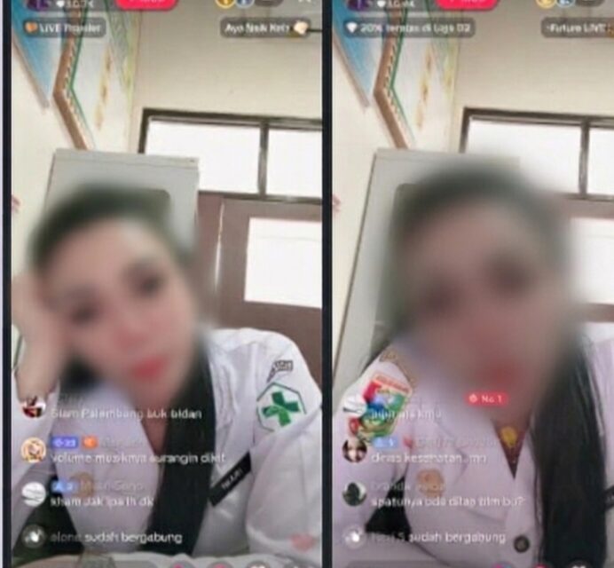 Ketika Disiplin ASN Dipertanyakan: Oknum Pegawai Tanggamus Diduga Asyik Live TikTok di Jam Dinas