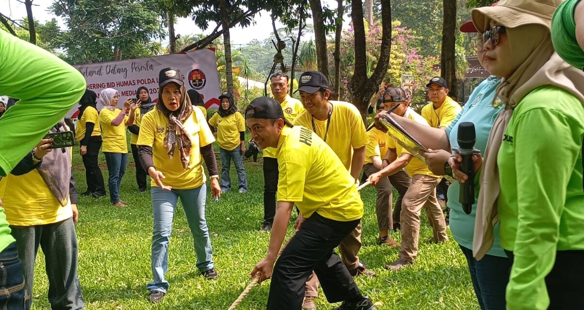 Rangkaian Hari Bhayangkara Ke – 80, Bidhumas  Polda Lampung dan Insan Pers Gelar Gathering