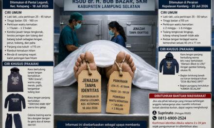 RSUD dr. H. Bob Bazar Umumkan Dua Jenazah Tanpa Identitas, Masyarakat Diminta Bantu Proses Identifikasi Korban