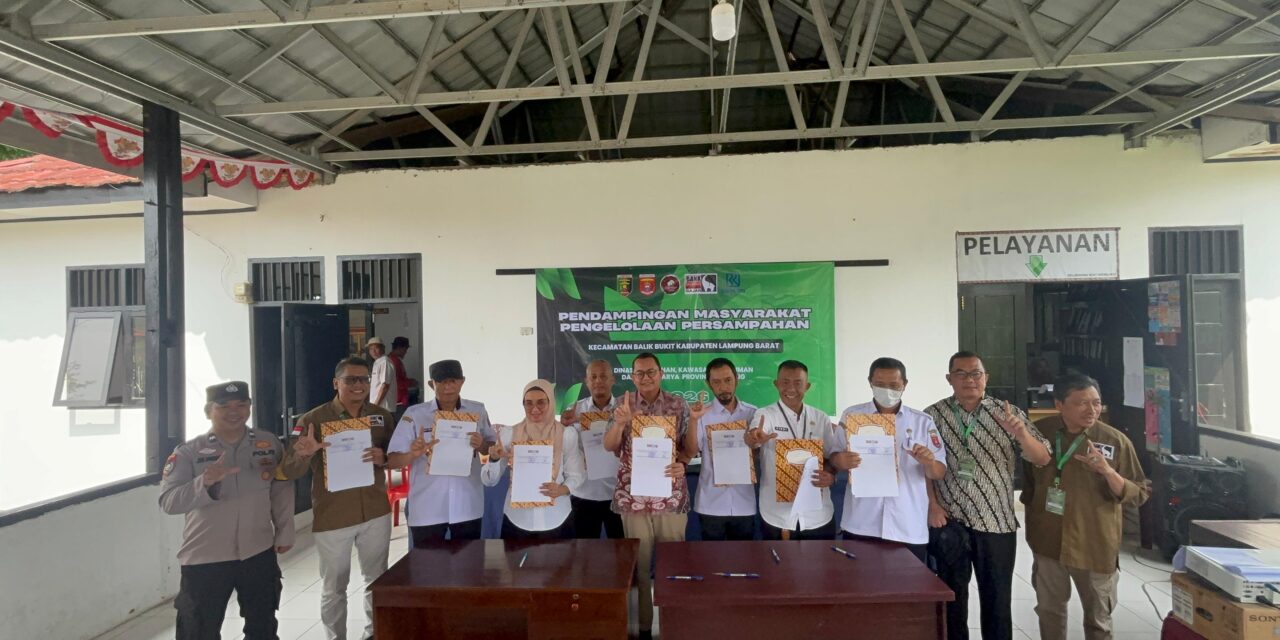 BRI Kanca Liwa Hadir Dukung Pengelolaan Sampah di Lampung Barat