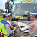 Ditlantas Polda Lampung Intensifkan Ramp Check Bus Selama Libur Sekolah, Pastikan Kendaraan Laik Jalan