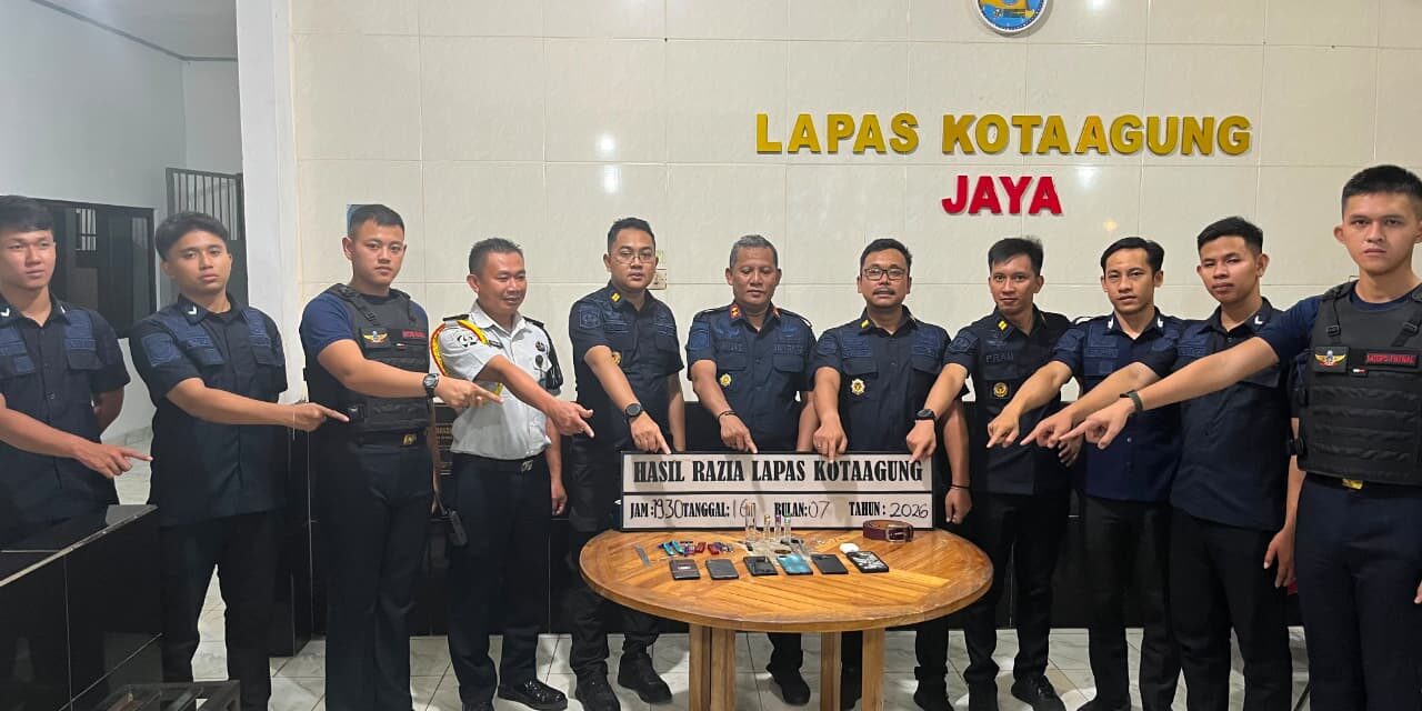 Langkah Nyata Zero Halinar: Lapas Kotaagung Kembali Gelar Razia Blok Hunian