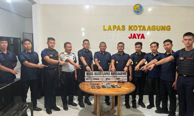 Langkah Nyata Zero Halinar: Lapas Kotaagung Kembali Gelar Razia Blok Hunian