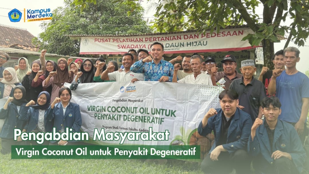 Melalui Pengabdian Masyarakat, Fakultas Kedokteran Universitas Lampung Kenalkan Manfaat Virgin Coconut Oil (VCO) untuk Penyakit Degeneratif di Desa Umbul Natar
