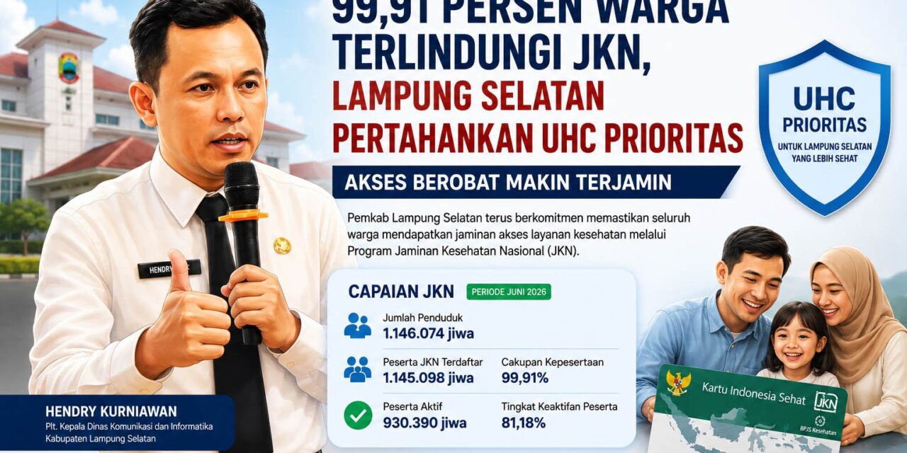Akses Berobat Kian Terjamin, 99,91 Persen Warga Lampung Selatan Terlindungi JKN