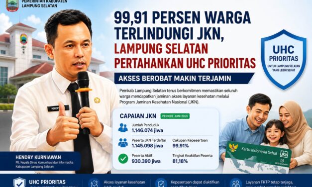 Akses Berobat Kian Terjamin, 99,91 Persen Warga Lampung Selatan Terlindungi JKN