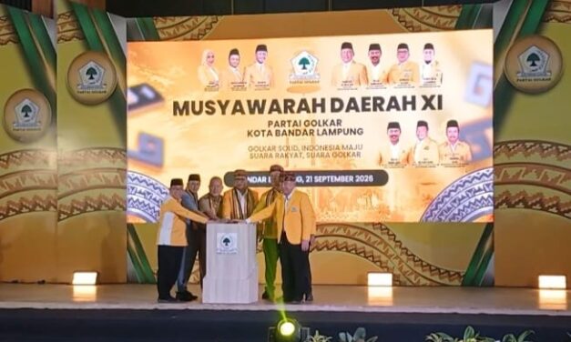 Musda XI Golkar Bandar Lampung Resmi Dibuka, Aprozi Alam Tekankan Program dan Target 2029