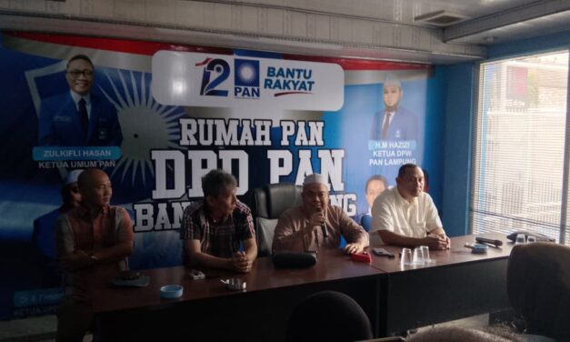 DPD PAN kota Bandar Lampung klarifikasi Praduga hubungan kader PAN Kota Bandar Lampung