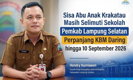 Sisa Abu Anak Krakatau Masih Selimuti Sekolah, KBM Daring Lampung Selatan Diperpanjang hingga 10 September