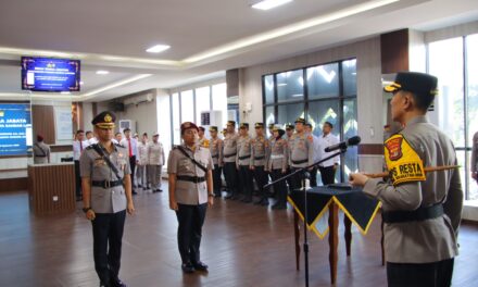 Kompol Regan Resmi Gantikan Kompol Gigih Jabat Kasat Reskrim Polresta Bandar Lampung