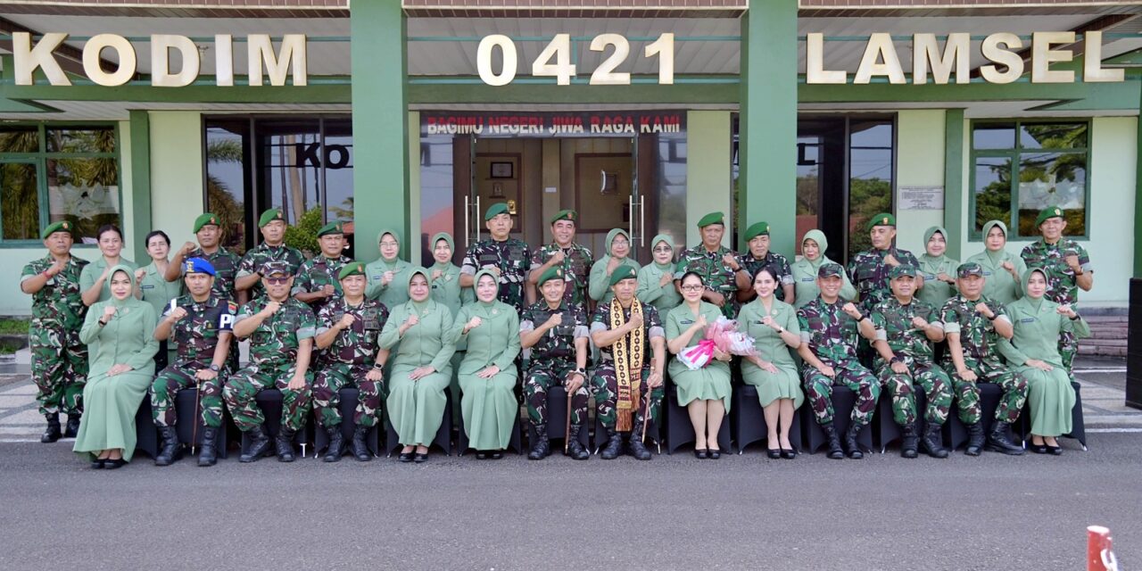 Kawal Program Pemerintah hingga ke Masyarakat, Danrem 043/Gatam Minta Prajurit Kenali Potensi Lampung Selatan