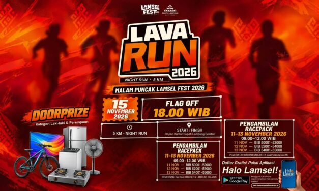 Mau Ikut Lava Run 2026 Lampung Selatan? Ini Cara Daftar dan Ambil Jersey Gratis untuk 5.000 Peserta